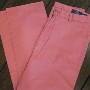 Mens Boys Vineyard Vines Breaker Pants Pink 30x30